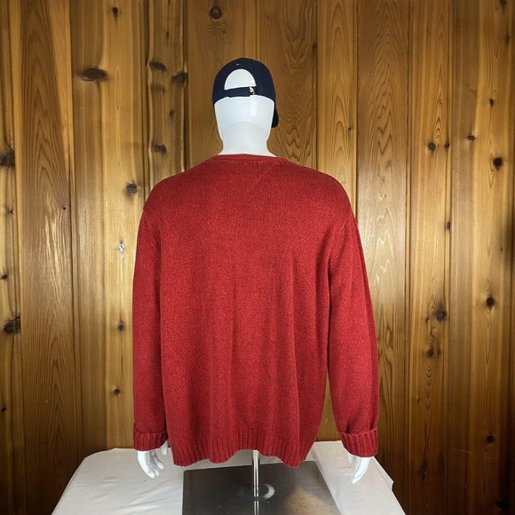 Tommy Hilfiger Mens Sweater Heather Red XXL Marled - Picture 7 of 11